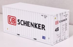Container 20 ft DB Schenker wei� - Kiss MBS 1C06 Spur 1
